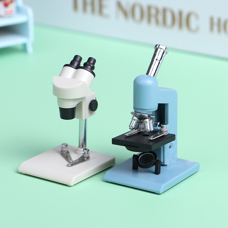 Medical Laboratory Technology - 1Pc 1:12 Scale Dollhouse Miniature Microscope