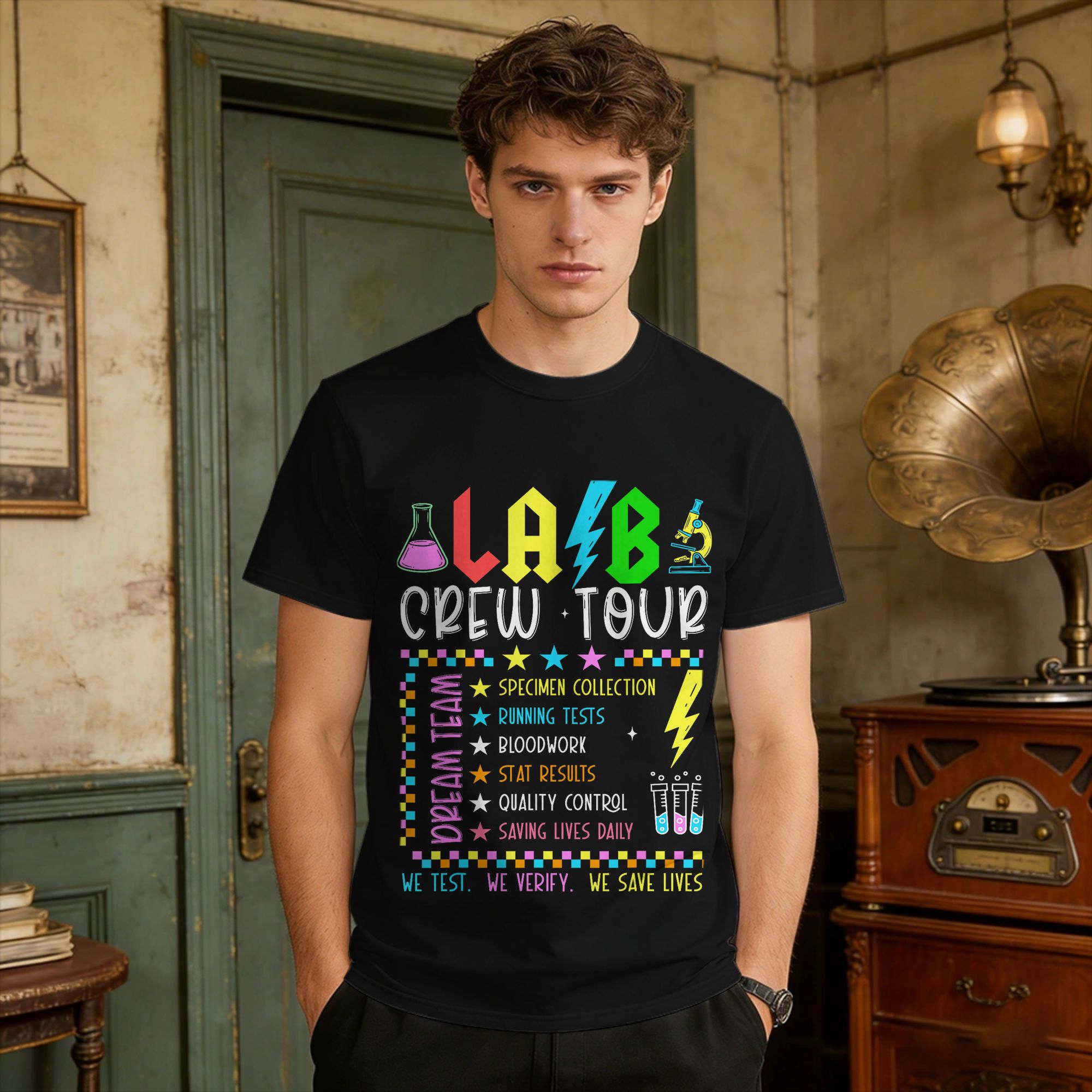 Medical Lab Professionals Week - Vintage T-Shirt Summer Lab Week Lab
